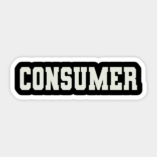 Consumer Word Sticker